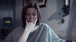 bobbi yanks down the orderly’s pants and kneels for a hard blowjob