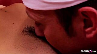 anal fuck for long legs teen tammie lee in pink lingerie by old guy