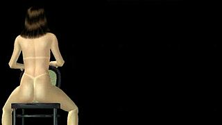 i love this animated 3d girl striking sexy poses in various positions.