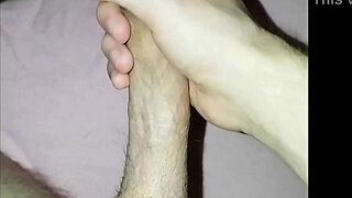 dick solo play with homemade massage