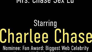 Busty Teacher Charlee Chase In Lingerie Fucks Her Pupil's Huge Cock