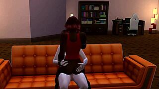 Trans Woman Engages In Oral Sex With Big Tits And Big Ass