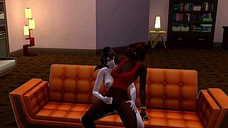 Trans Woman Engages In Oral Sex With Big Tits And Big Ass