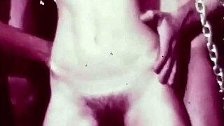 Vintage dark London rope bondage in swinging sixties