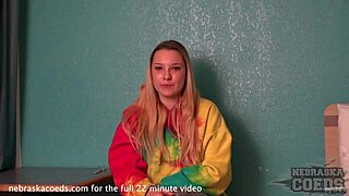 New model Sarah from Wisconsin in first casting video