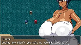 I defeat lord impregnaria and get happy ending with tanned natsuki in hentai game