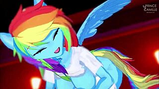 Rainbow Dash begs, wanna ride after we touch? - My Little Pony