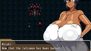 I defeat lord impregnaria and get happy ending with tanned natsuki in hentai game
