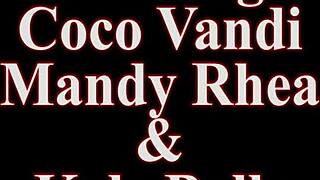 OMG, seducing my foster lesbian stepmoms Coco Vandi and Mandy Rhea is wild! 😍