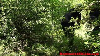 tiedup sub drilled hard before tasting cum