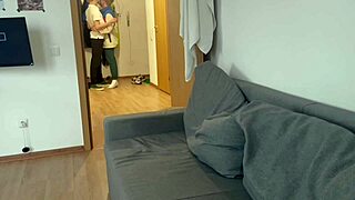 Seduced a guy with a big dick into sex and cummed on a sweet twink