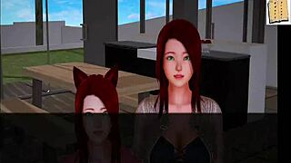 In my new family, the anime girls with big tits get fucked hard in 3D hentai