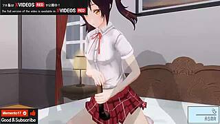 Uncensored Japanese Hentai Handjob and Blowjob ASMR