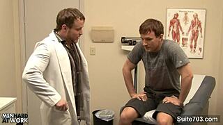 i watched this sexy patient get drilled by a gay doctor. monster cock left him dripping with jizz.