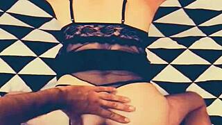 Skinny milf wife takes it deep with her open ass in wild action.