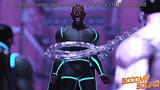 bbc superhero shoves his cock in his own ass for a good self fucking