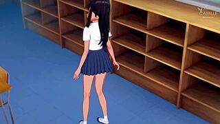 Nagatoro jerks you off and gives a blowjob after school 😘