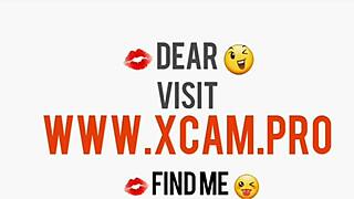 webcam candy candace shows off ass while sucking teen in stockings