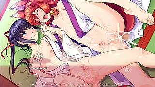 Yui And Mishiro Engage In Intense Anal Sex With Creampie And Cumshot In Trap Shrine.