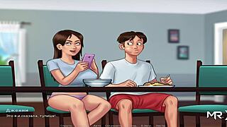 summertimesaga features big cucumber in anime hentai scene