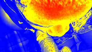 Thermal Sloppy Blowjob From Ebony Babe