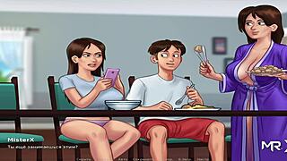 summertimesaga features big cucumber in anime hentai scene