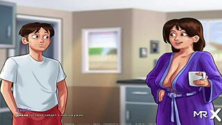 summertimesaga features big cucumber in anime hentai scene