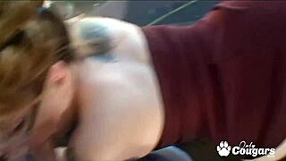 Chunky Mexican milf sucks off a random guy in hot POV.