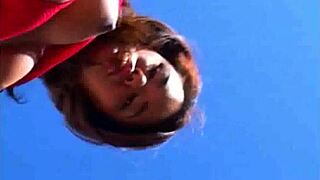 asian babe in fishnets gets her ass fucked and facial