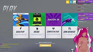 LewdNeko Gets Spanked While Playing Overwatch!