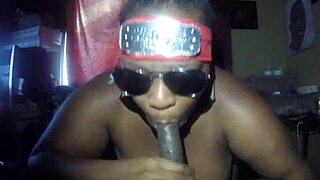 Hey, that anime nerd is sucking a big black cock.