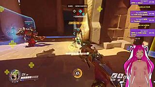 LewdNeko Gets Spanked While Playing Overwatch!