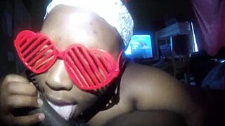 Hey, that anime nerd is sucking a big black cock.