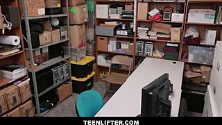 big ass blonde shoplifter adira allure caught stripping on camera