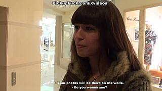 brown cutie sneaks cock sucking in the mall for a public thrill