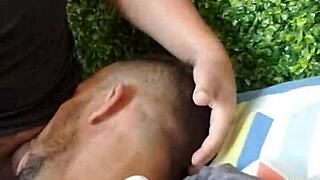 Latinos gays performing oral sex and barebacking with russian guy cumming in mouth