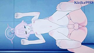 Takanashi Hoshino and Utazumi Sakurako in Intense Idol Sex - Blue Archive Hentai