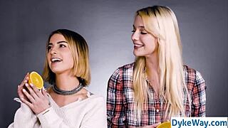 True Lesbian Experiment with Girls Kissing and Sex