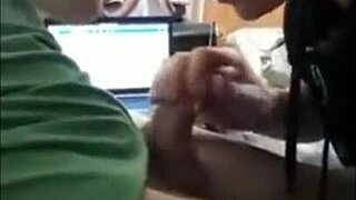 my good freind worships my cock and swallows cum