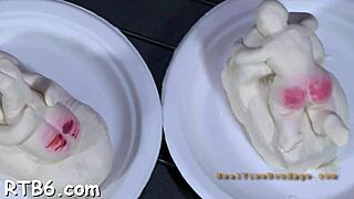 Ferocious whipping dominates this gal in a brutal bondage contest.