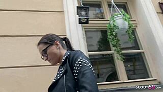 german scout got fitness teen barbara in glasses to bang at fake casting! 💪