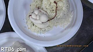 Ferocious whipping dominates this gal in a brutal bondage contest.