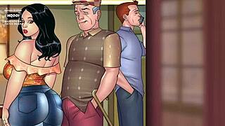 The horny father-in-law visits as an unwanted guest and seduces his son-in-law in this erotic gay scene