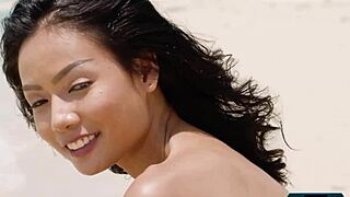 Tiny teen model Dominique Gabrielle strips bare in detention