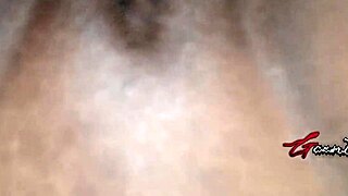 she moans and screams during rough wet sex with big black cock close up