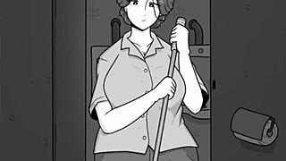 Milf teaches shy boy sex in public bathroom 😏