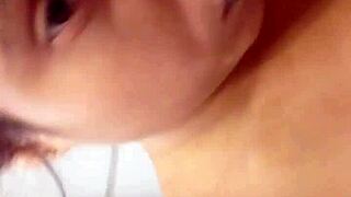 Ginger Paris, fat latina bbw, DIRTY MASTURBATES in neon orange lingerie