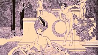 i’m so into these vintage erotic illustrations, pure retro vibes