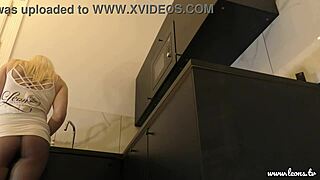 Big Tits Big Ass Hot Tall Blonde Wife Experience In The Kitchen For Porn Casting!