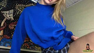 First Clumsy Facial on My Pretty Obedient Step Sis